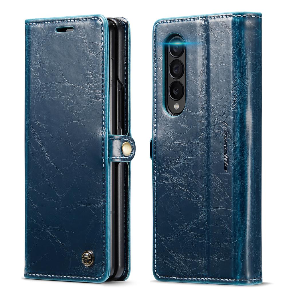 Anti -Slip Comfortable Leather Wallet Case For Samsung Galaxy Z Fold 4 Fold4 5g Fold3 Fold 3 Shockproof Phone Accessories Cover