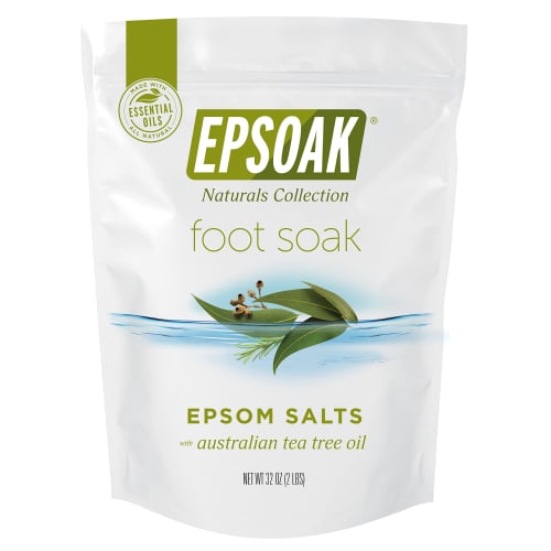 

Tea Tree Oil Foot Soak with Epsoak Epsom Salt - 2 POUND Value Bag - Fight Bacteria, Nail Fungus, Athlete s Foot, and Unpleasant Foot Odor