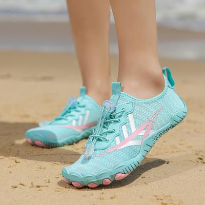 Badeschuhe Tauchuhr Outdoor-Strandschuhe Paar-Retroschuhe Herren Five-Finger Schnelltrocknend Schuhe Schnorchelschuhe Watschuhe