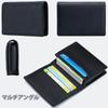 RenLianyi Business Card Holder for Men and Women, Popular Genuine Leather Business Card Case, Large Capacity, Holds 50 Cards, Stylish, Card Slots,