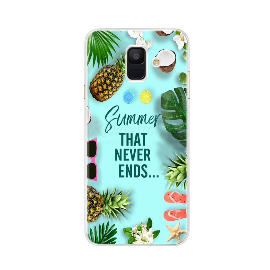 For Funda Samsung A6 2018 Case A600F Soft Silicone TPU Back Cover Phone Case For Samsung Galaxy A6 Plus 2018 A605 A605F A 6 Case