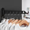 Wall Mounted Laundry Hanger Dryer Rack Folding Clothes Hanger Metal Storage Rack for Home Dormitory Balcony Heavy Duty Hangers
