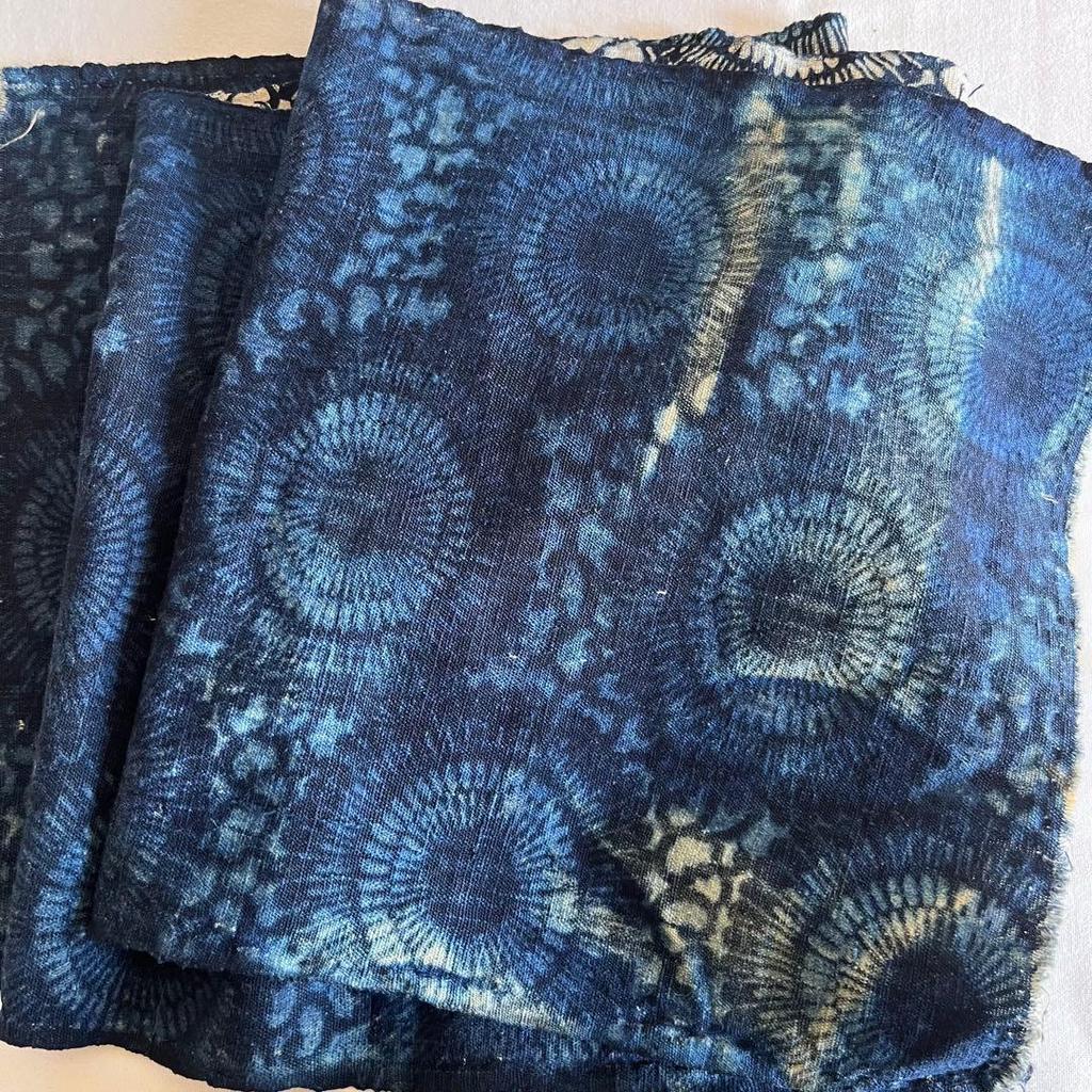 Used Katazome old cloth / futon cover one width 150cm