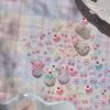 Fresh Sweet Fruits Strawberry Cherry Bowknot Love Heart Bow 5D Nail Art Stickers Self Adhesive Decorations Nail Manicure Decal