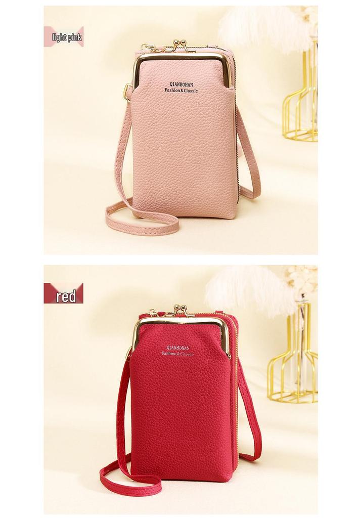 Trendy Women's Crossbody Mobile Phone Bag: Multifunctional Wallet & Coin Purse