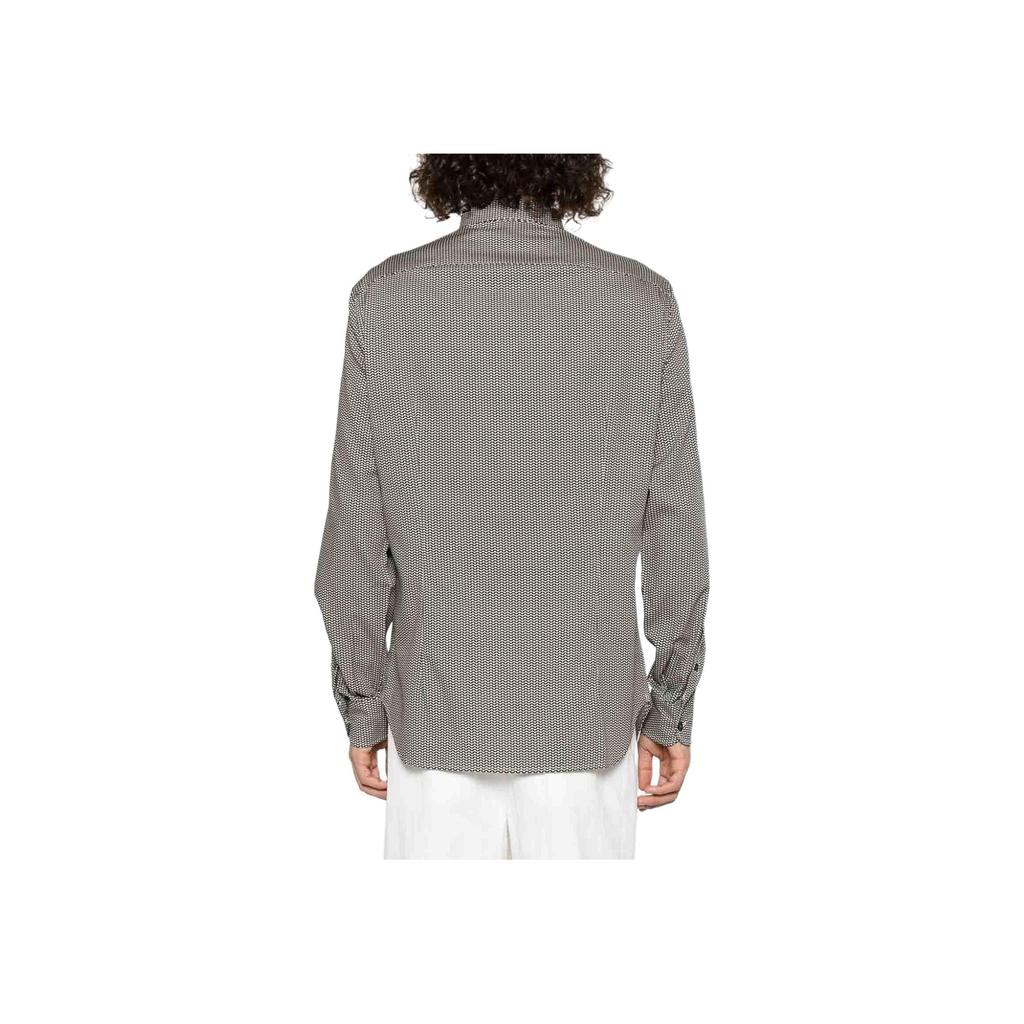 Emporio Armani Jacquard Single-Breasted Long Sleeve Shirt Men shirts 6R1C86-1NMVZ-F084