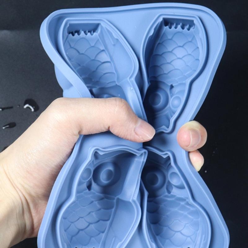 3D Eiswürfelformen, Große Eiswürfelschale Macht Niedliche Form Eis Sicheres Silikon Große Eiswürfel Machen Cocktails Saft Gefrierformen