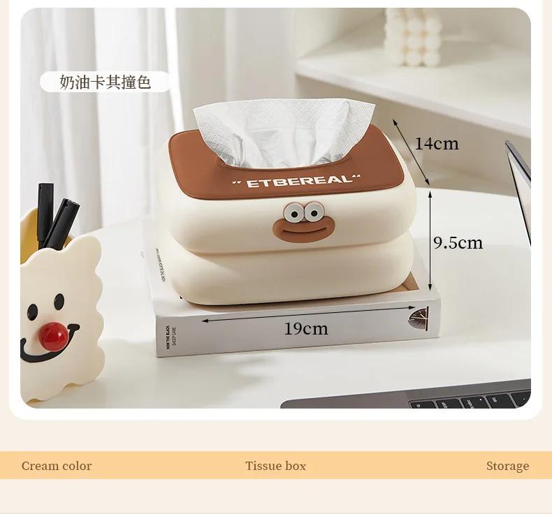 Tissue Box Living Room Coffee Table Towel Dispenser Desktop Paper Storage Holder Kitchen Decor Car Tissue Organizer