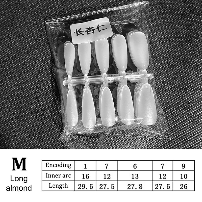 100Pcs Press On Nail Tips Full Cover Ultra-Thin False Nails Patches Gel Nails Extension System Clear Fake Nails Art Accessories