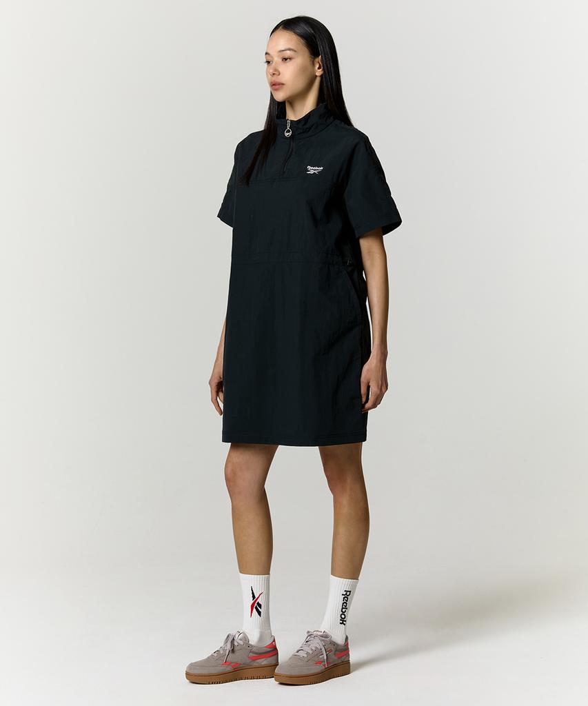 REEBOK Short Sleeve Anorak Dress (W) - Black