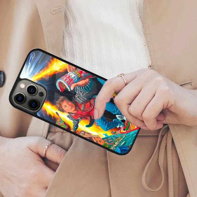 Back To The Future DeLorean Time Travel Magnetic Phone Case For iPhone 17 Air 16 14 13 12 Pro Max 15 Plus Wireless MagSafe Cover