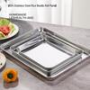 ZISIZ 304 Stainless Steel Square Multipurpose Tray