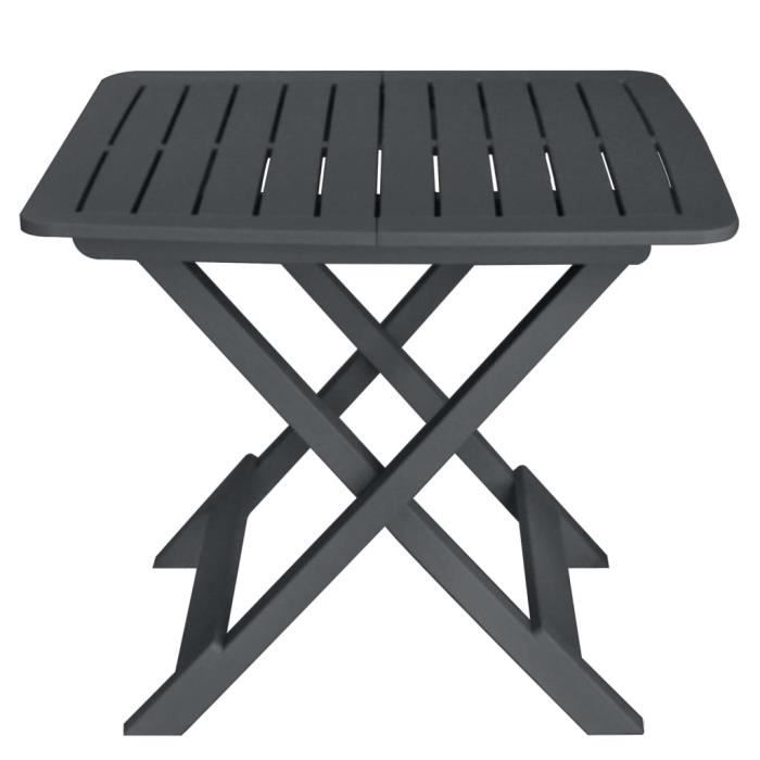 VidaXL Mobilier de bistro pliable 3 pcs Plastique Anthracite