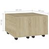 Vidaxl Couchtisch, Sonoma-Eiche, 60x60x38 cm, Holzwerkstoff