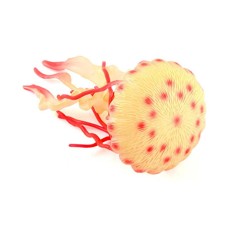 Life Marine Plastic Jellyfish Statue Static Tabletop Ornament For Home Decor