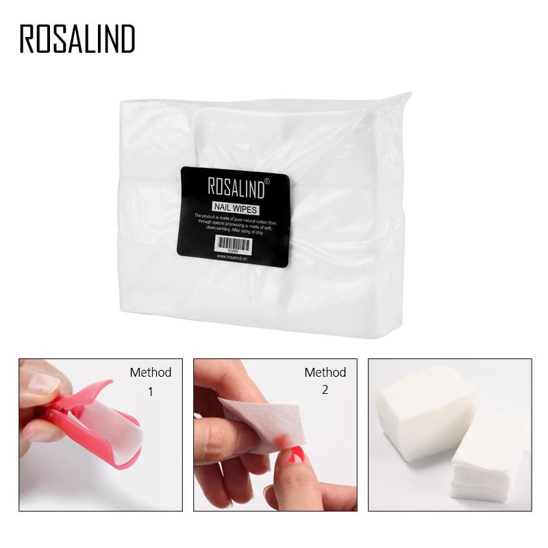

Rosalind 900 шт. очищающее средство для снятия гель-лака для ногтей замочить чистый ватный диск для протирания ногтей лак для ногтей