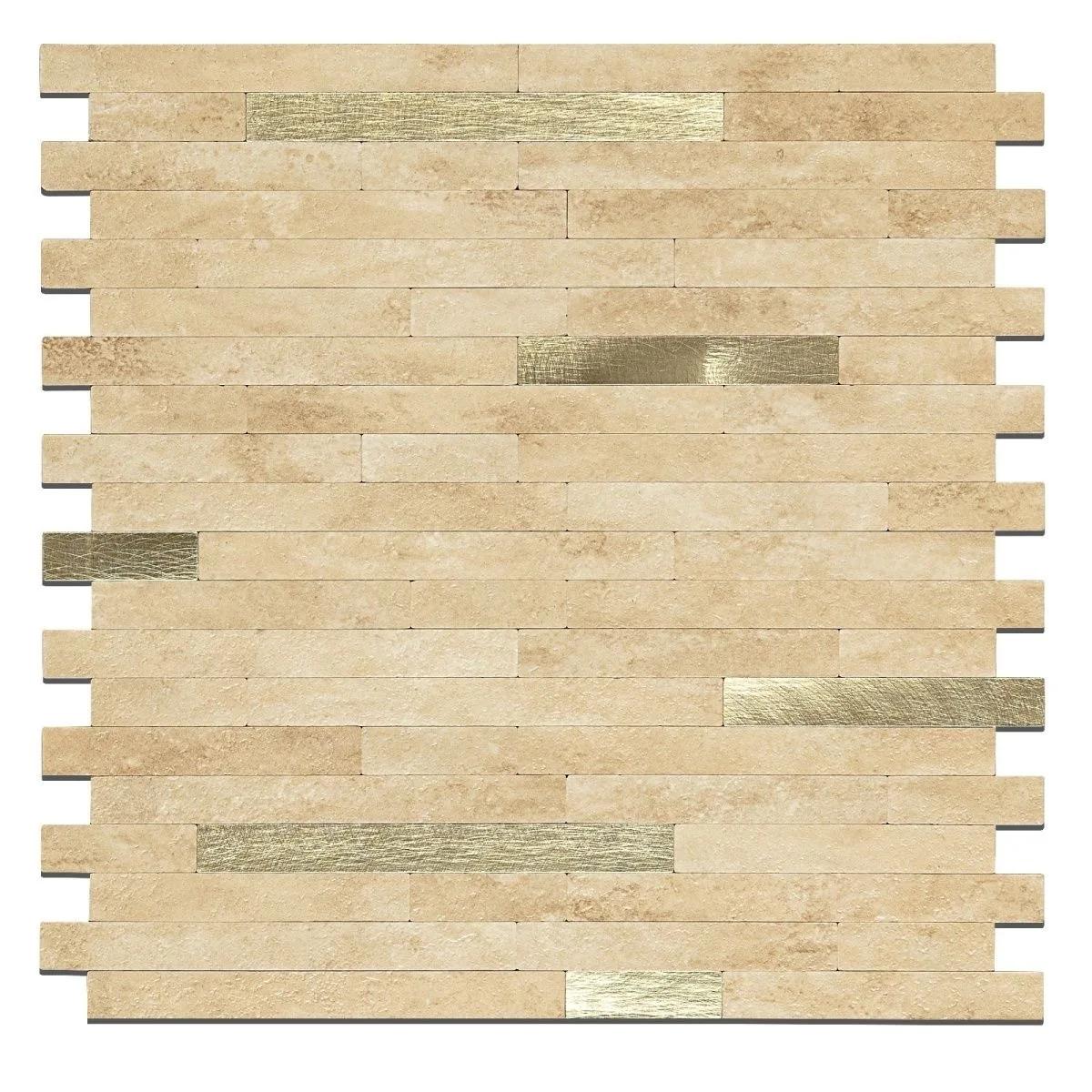 

1pcs Mosaic Wall Tile Peel And Stick Self Adhesive Waterproof Aluminum rectangle Kitchen Bath Tile Backsplash Fireproof wall 30cm 30cm