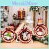 Enchanting Wooden Holiday Wreath Decoration With Colorful Gnome Beads For Seasonal Splendor