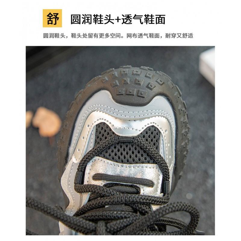 Kids Running Shoes Boys Girls Fall 2026 Breathable Mesh Sneakers With Rubber Sole Anti-Slip Comfortable Casual