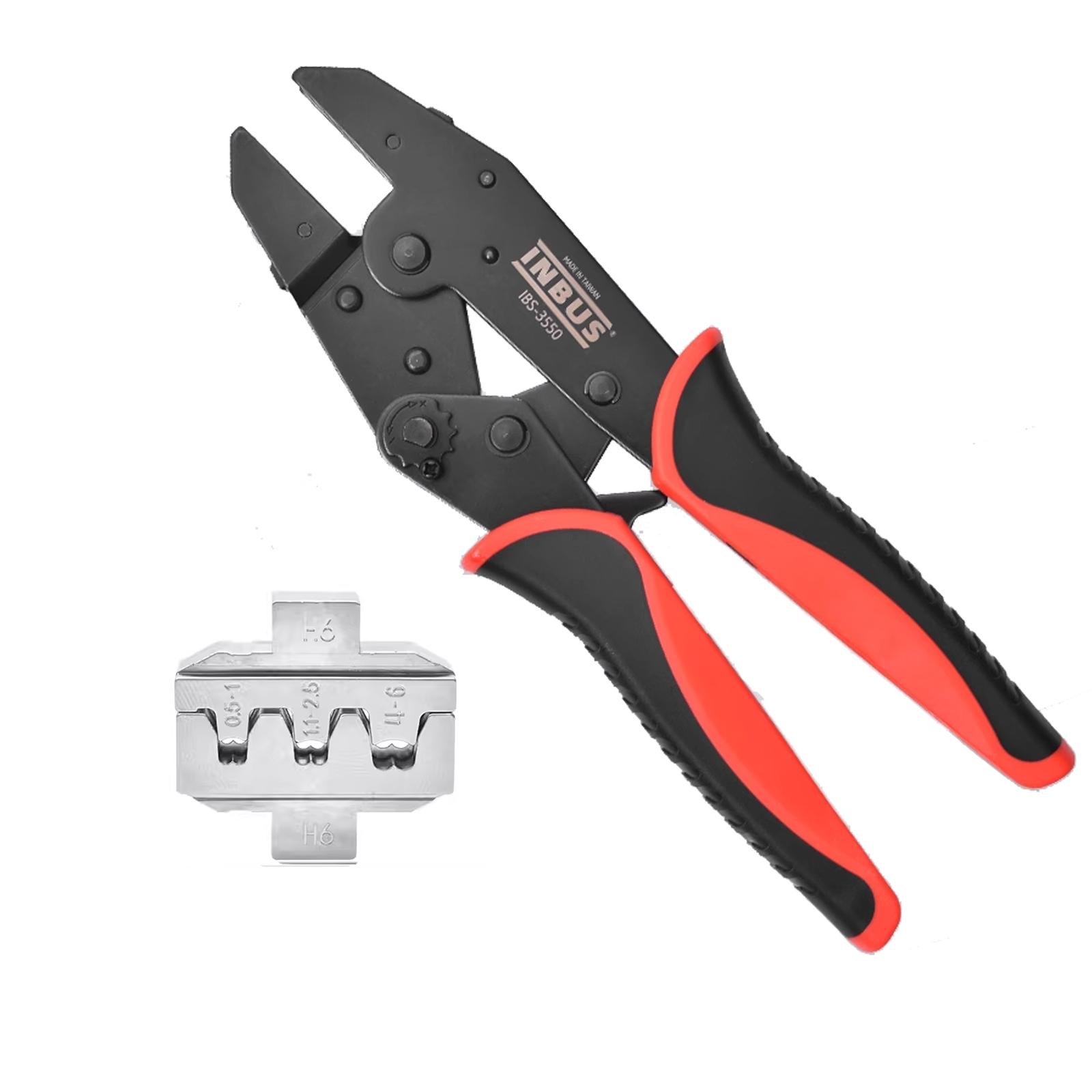 Quick-Change Jaws Crimping Pliers, Bare Terminal European Style Plug Spring Photovoltaic Electrician Crimping Tool