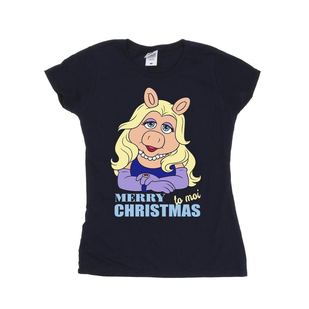 Disney Womens/Ladies Muppets Miss Piggy Queen of Holidays Cotton T-Shirt