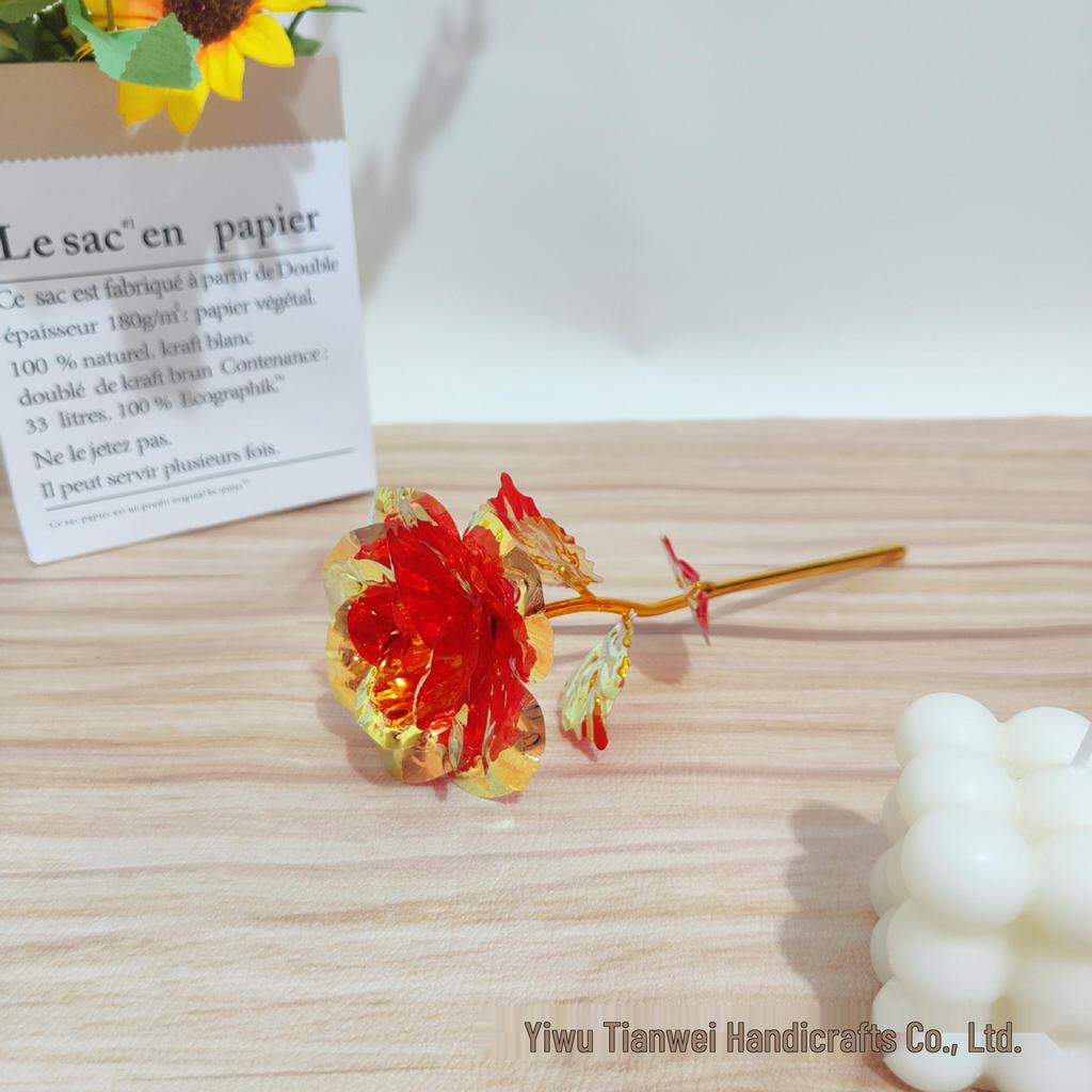 Multicolor Gold Foil Rose - Romantic Gift for Mother's Day, Valentine's Day, Women's Day