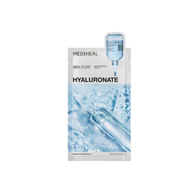 MEDIHEAL Hyaluronate Essential Mask Sheet Ultra Hydration 1pack (10pcs) K-Beauty Deep Hydrating Korean Sheet Mask