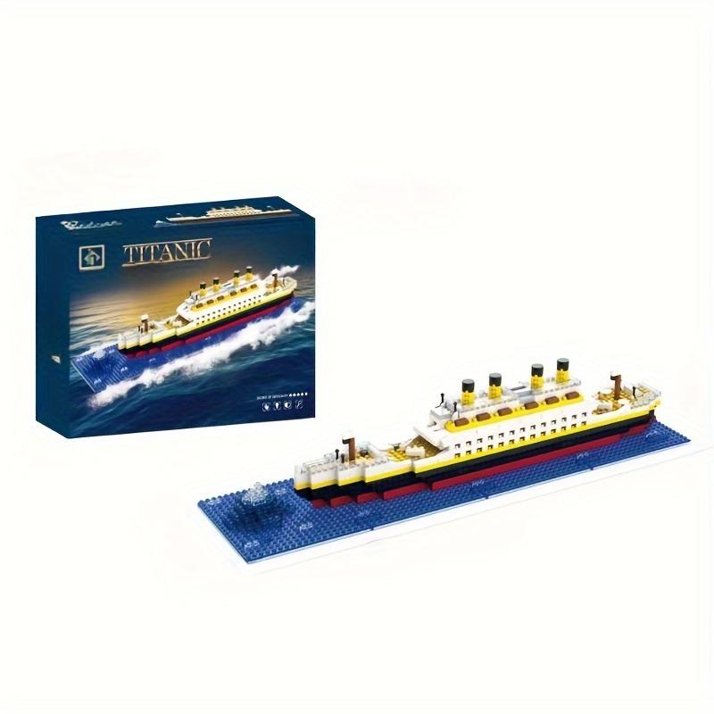Non-Toxic Titanic Micro Building Blocks Diy Assembled Boat Model Building Blocks Toy Cruise Ornaments Educational Handmade Model