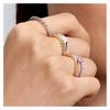 Pandora ME Series Heart Shape 925 Silver Ring Women's Pink 193088C02