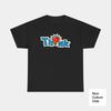 Think Skate Classic Logo Red Bulb Blue Text 90s 00s Board Retro 100% Cotton T-shirt Mens Tees Top Print