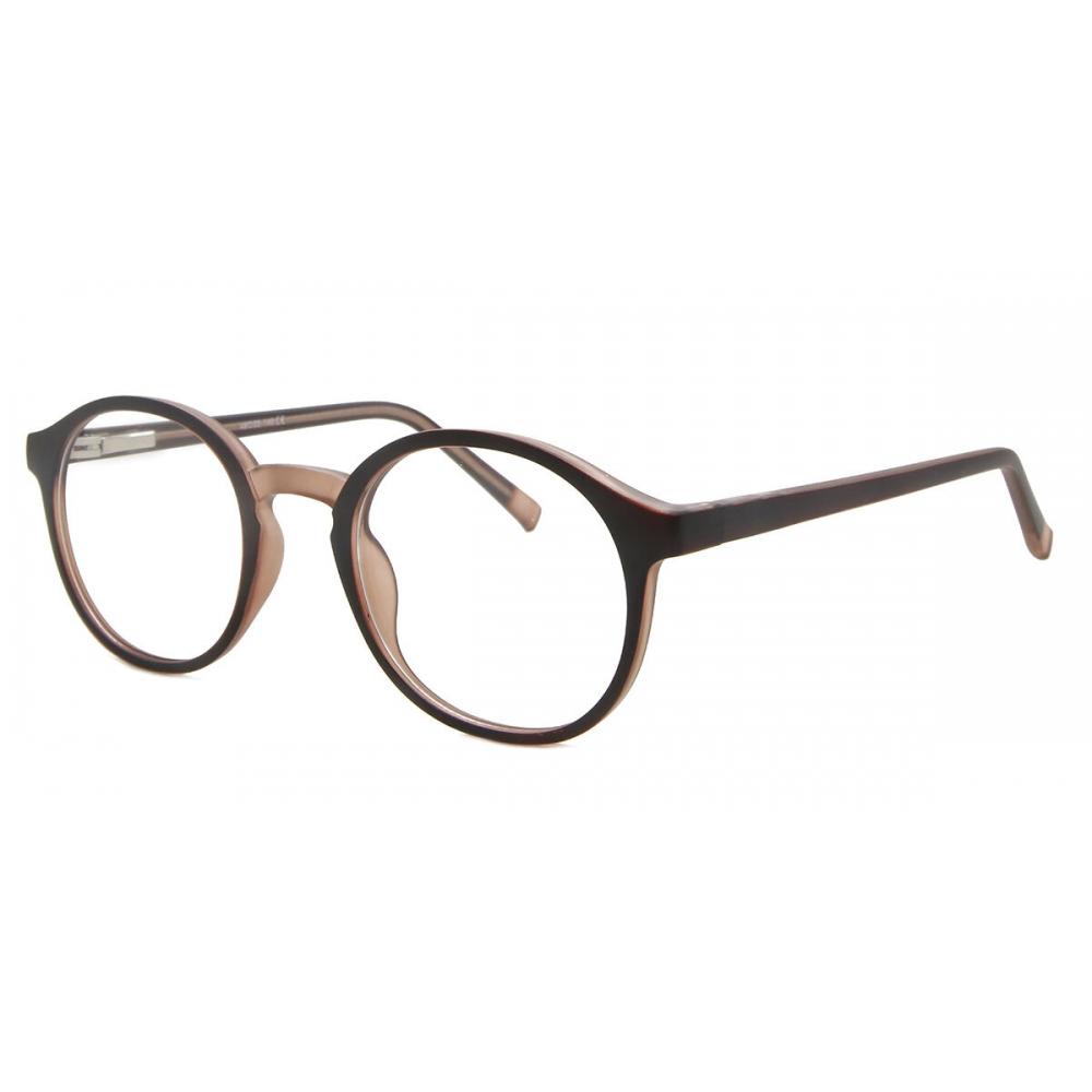 Full Rim Round Brown Smartbuy Collection Jorijei Cp137c Fashion Men Eyeglasses