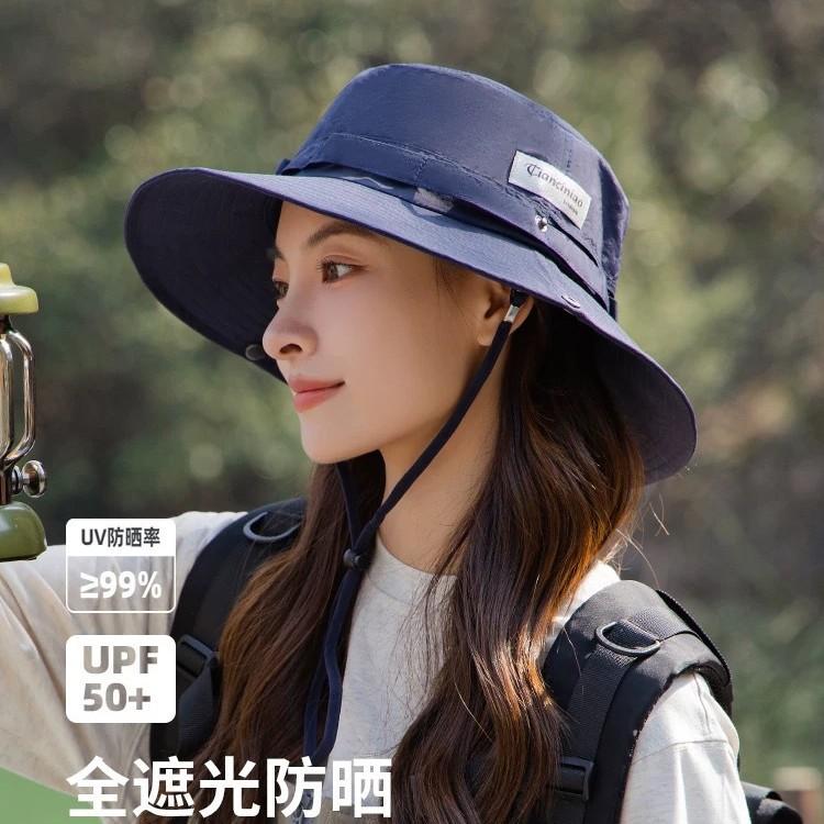 Outdoor sun hat women's new bucket hat hiking cowboy hat summer sun hat men's fishing basin hat