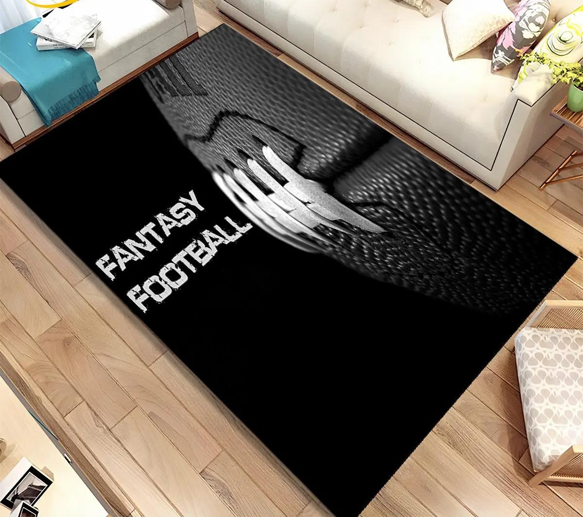 

American Football Field Carpet Non-slip Resistant Rug Machine Washable Waterproof Mat Living Room Outdoor Garden Yard Decor Rugs 40x60cm