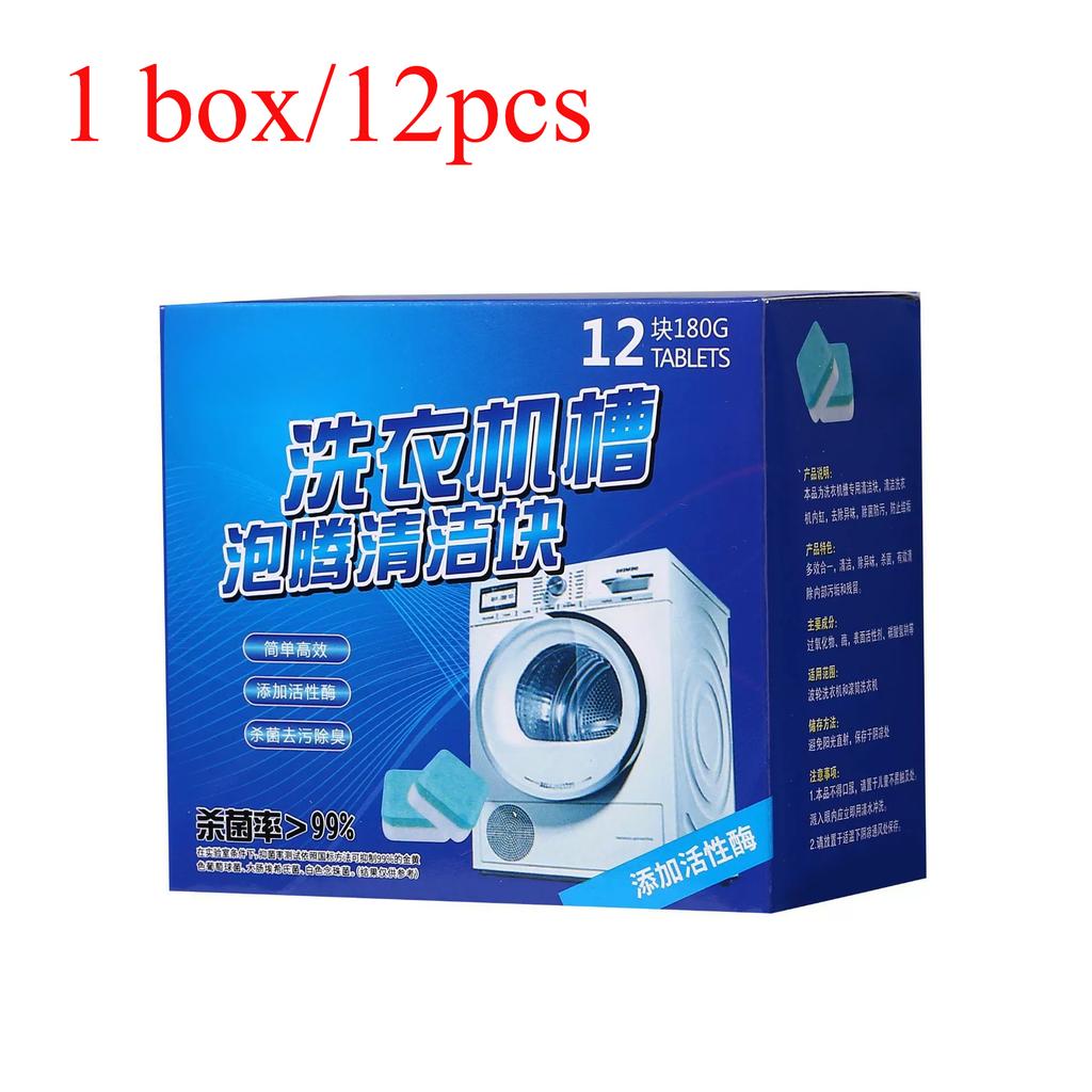 12/24/36PCS Home Detergents Effervescent Tablets Household Cleaning Products Detergents Depth Washing Machine Cleaner Detergent Clean Toilet
