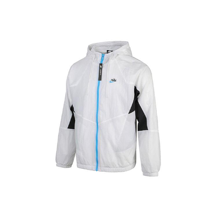 Nike Heritage Windrunner Water-Resistant Hooded Jacket Men Outerwear White CJ4359-100