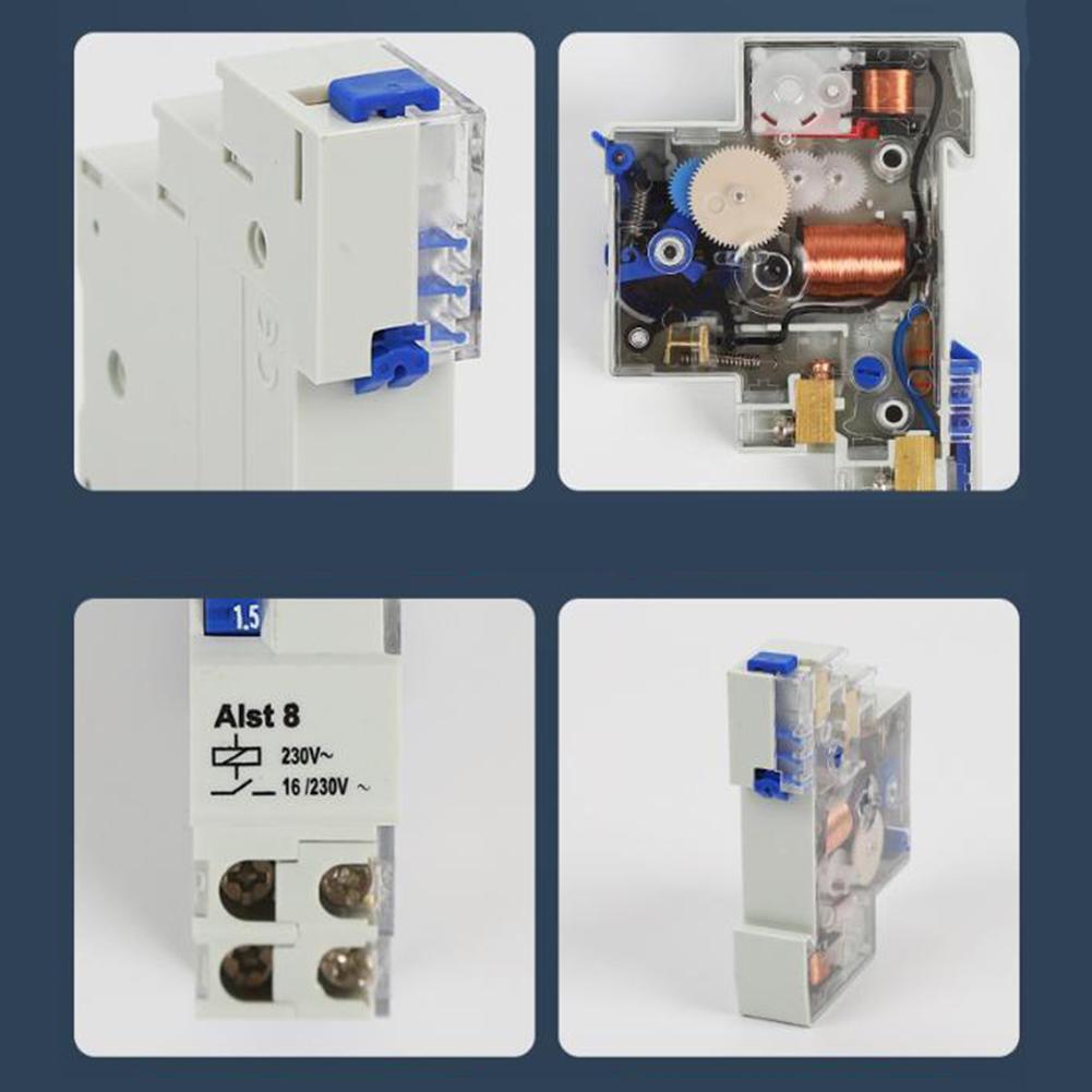 Mechanical Timer Switch for Stair Lights 230V with Adjustable Off Delay Relay for Stairway and Display Lighting Systems