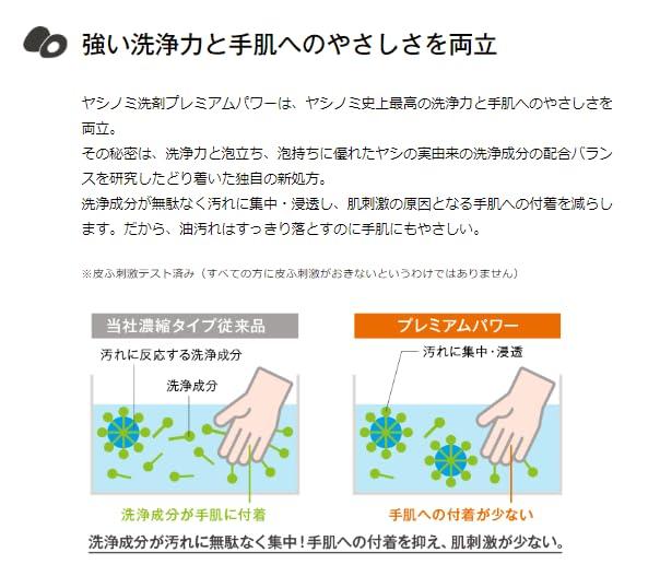 Yashinomi Washing Detergent Concentrated Type Premium Power Refill FK