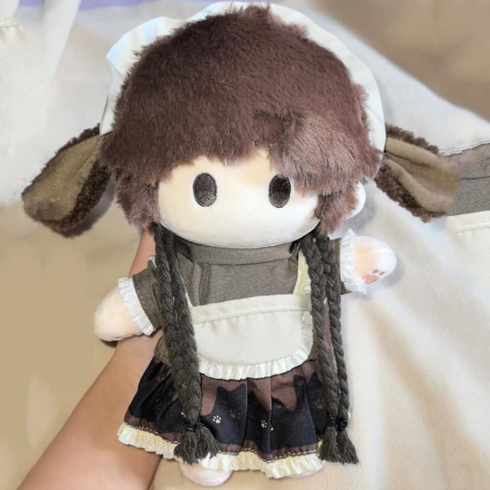 1 set Lolita Dress Cotton Doll's Clothes Cat Paw Plush Doll Clothes  Children's Gift