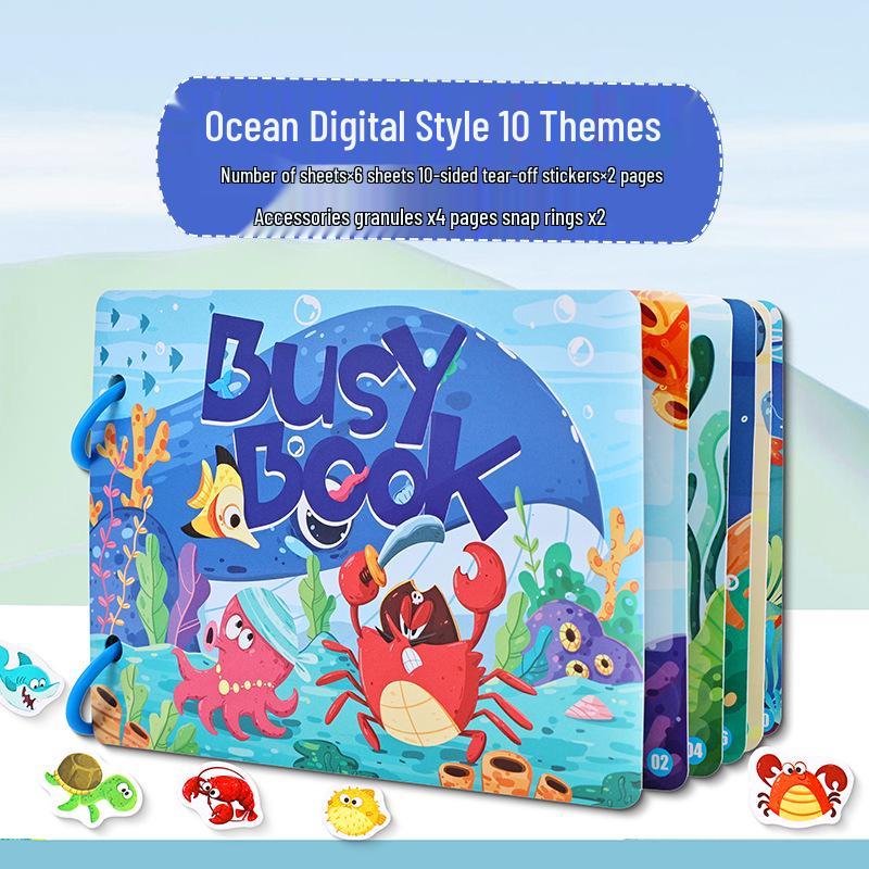 

Early Learning Tear-and-Paste Quiet Book: Educational Busy Book for Cognitive Development