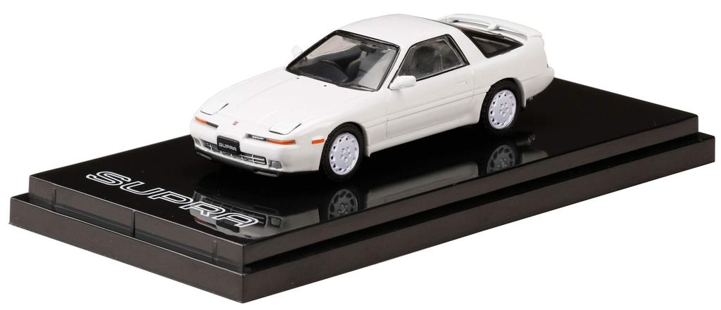 Hobby JAPAN Scale Toyota Supra Turbo Limited 1989 Super White III Finished Model HJ641026GW 1/64 (A70) 3.0GT