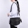 Borse a tracolla retrò da donna Marsupio in nylon Borsa a tracolla alla moda Marsupi neri Marsupio da vita Borsa da petto con custodia per auricolari