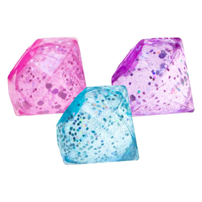 Glittering Diamond Needoh Ice Cubes Stress Vent Ball Slow Rebound Squeeze Toys Stress Relief Kids Adults Antistress Squishy Toy