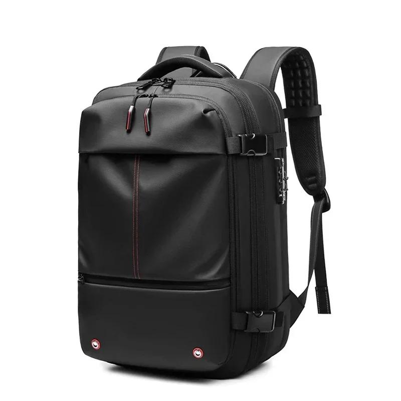 Men Travel Backpack Vacuum Compression Laptop Backpack 17 Inch Extended Large Capacity School Backpack Hiking Business Backpack
