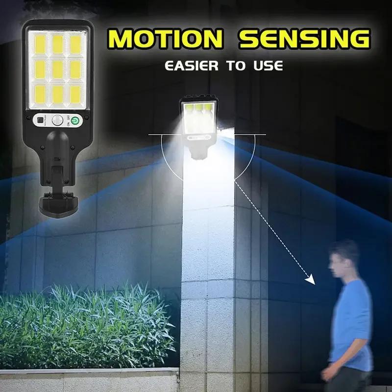 1/2 Motion Sensor Solar Rechargeable Street Lamp Outdoor Wall Lamp for Courtyard and Porch Lighting Decoration Light