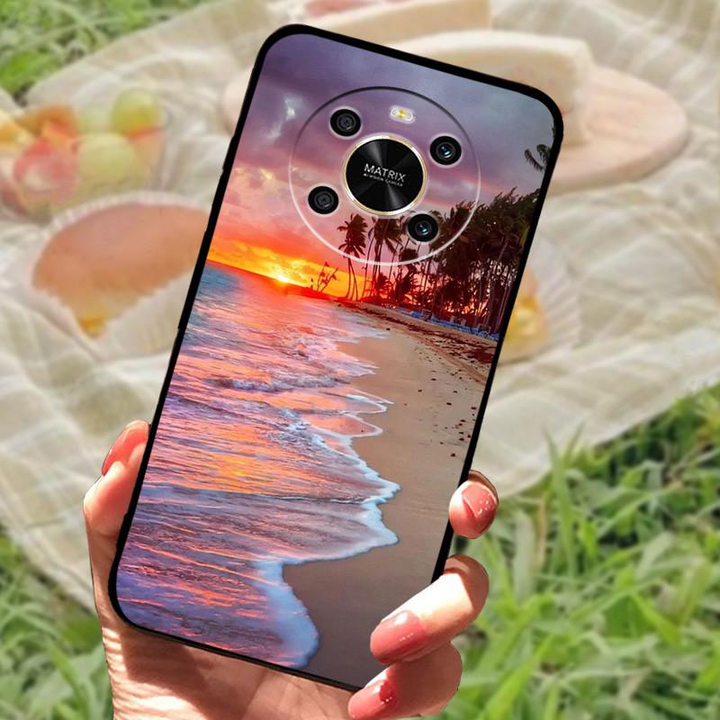 For Honor X 9 4G Case Silicone Soft Marble Protective Covers For Honor X9 Cases Fashion Black Bumper for Huawei Honor X 9 Fundas