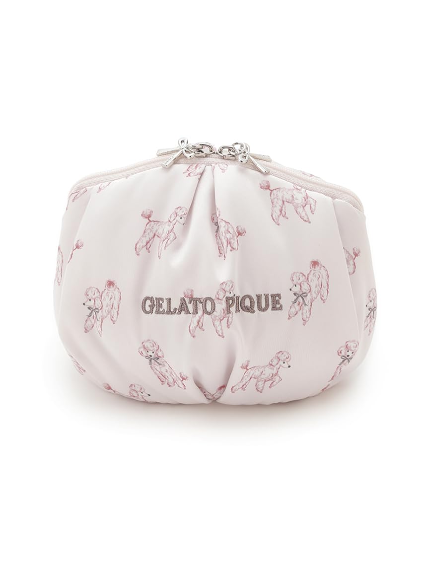 Gelato Pique Poodle Print Pouch (PWGB255631), Women s, Pink, Free Size