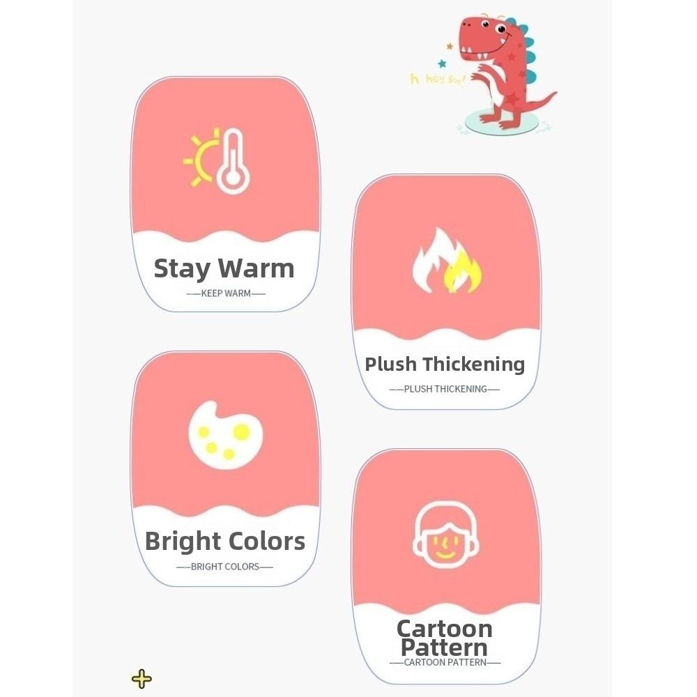 Fleece Lined Children's Mittens Double Layer Kids Warm Gloves New Winter Mittens  Winter Wear
