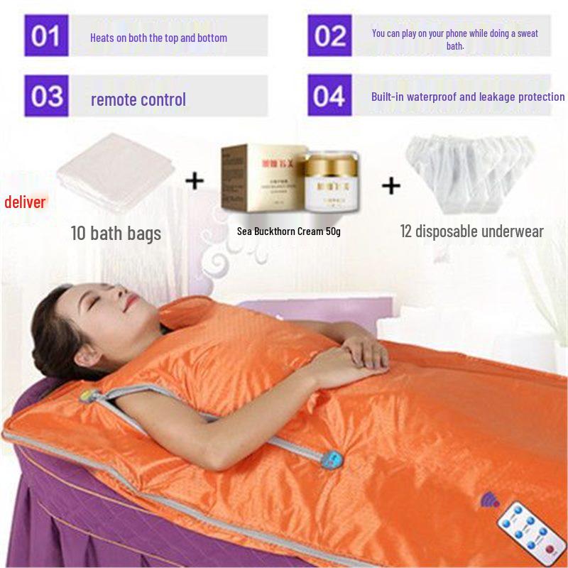 Xu Can Full Moon Home Sauna: Full Body Dehumidifying Sauna Box and Acid Expelling Blanket