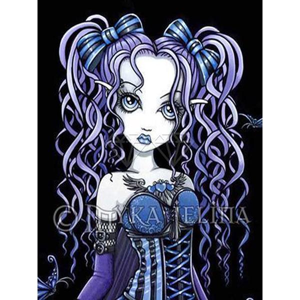 5D DIY Diamond Painting Kit  Millennial Girl   Art Diamond Embroidery Rhinestones Decorations for Home