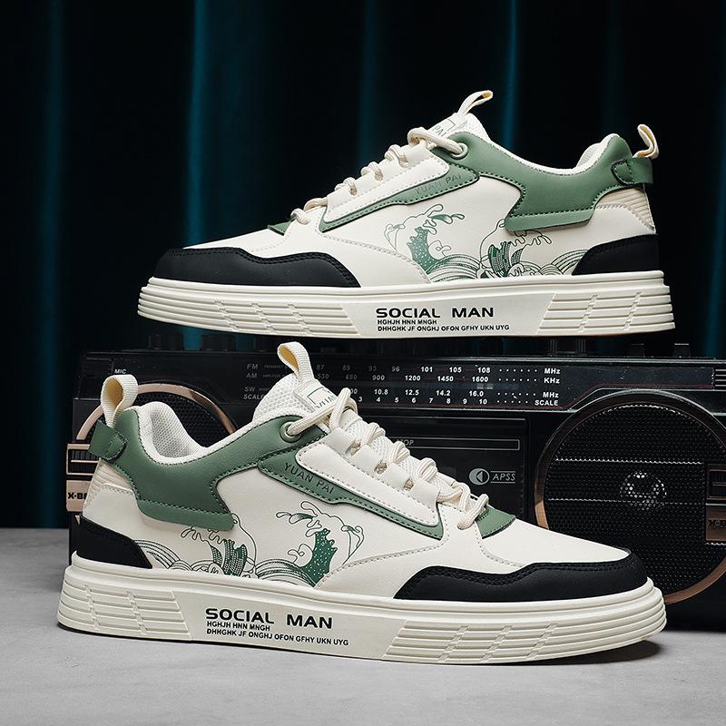 Ανδρικά Παπούτσια Νέα Άνοιξη Casual Μόδα Αθλητικά Φλατ Παπούτσια Casual Μαθητές Γυμνασίου Ανδρικά Μικρά Λευκά Μοντέρνα Παπούτσια